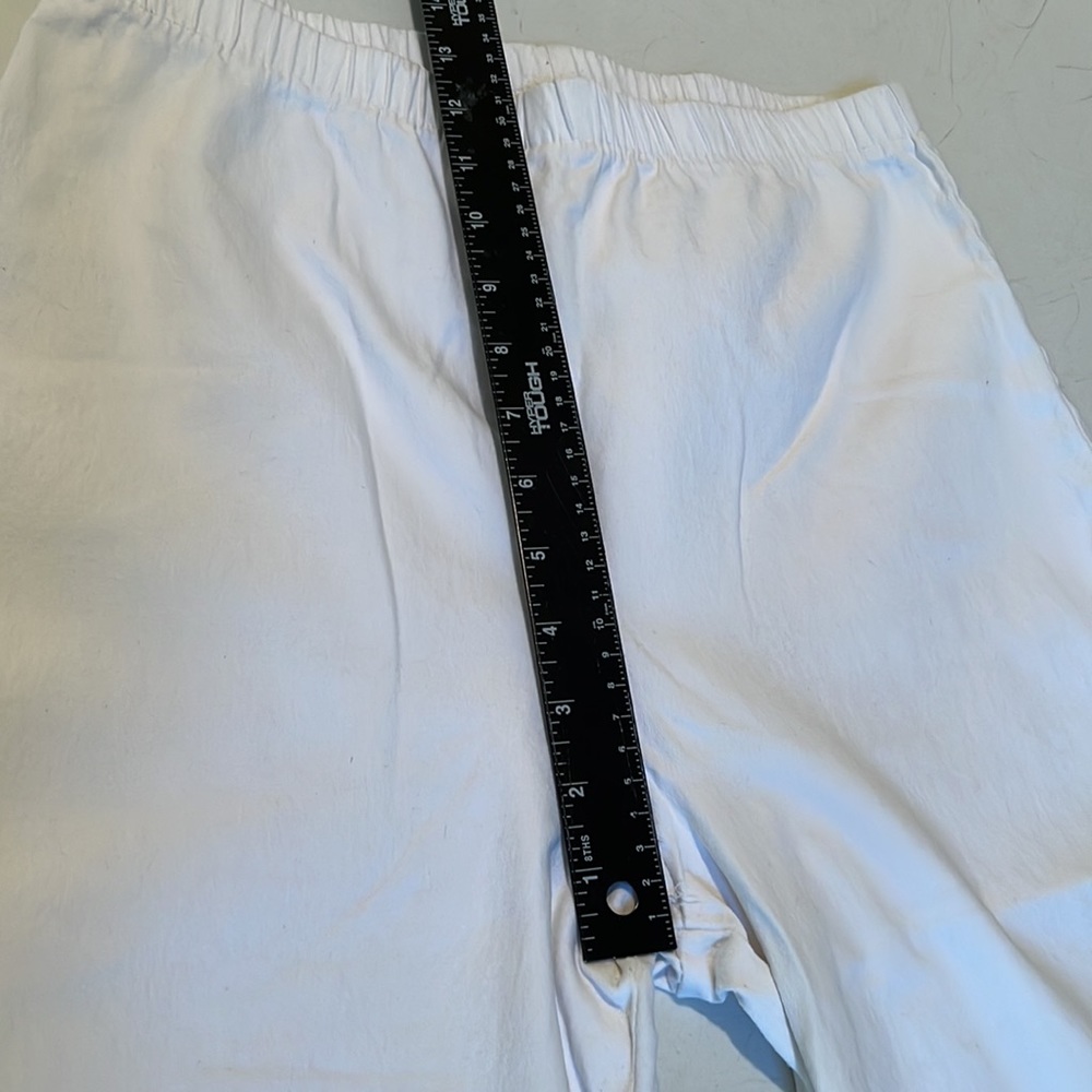 Route 66 size large white cropped stretch flat front elastic waist denim legging - Picture 4 of 12